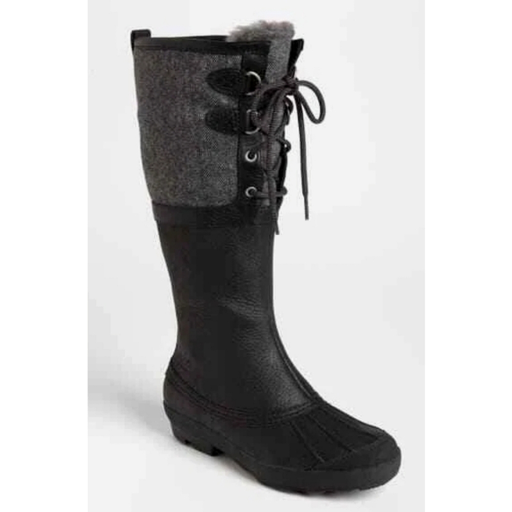 🆕️UGG Belcloud Duck Boots Black Waterproof Hiking Gorpcore Sz 8.5 Indie Sleeze - Picture 14 of 14